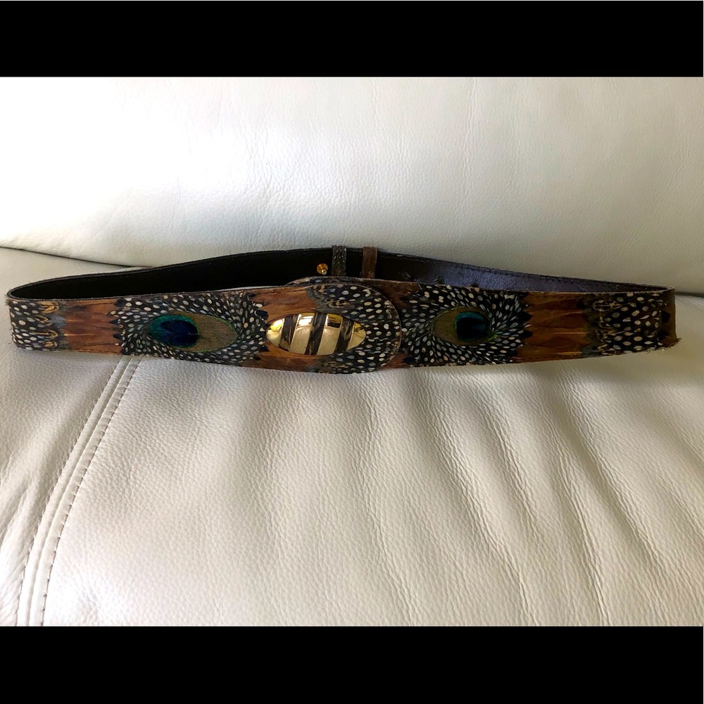 Peacock Feather Belt